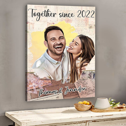 Ensemble depuis - Toile et affiche personnalisées pour couples