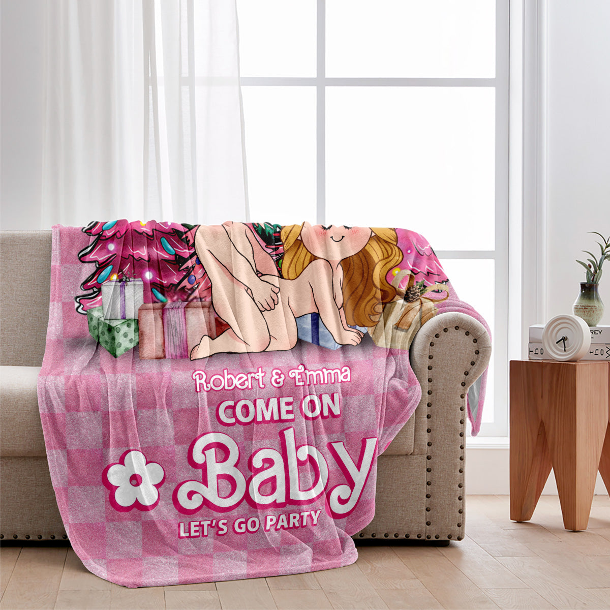 Allez chéri(e) chéri(e) - cadeau pour petit ami, mari, femme, petite amie - Couverture personnalisée