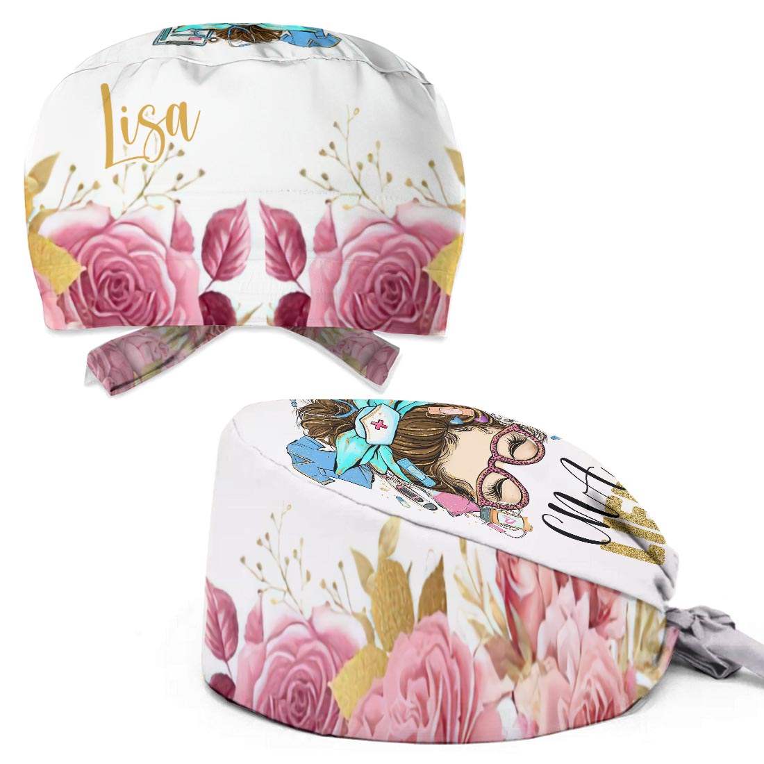 Vie d'infirmière - Bonnet de bloc opératoire personnalisé