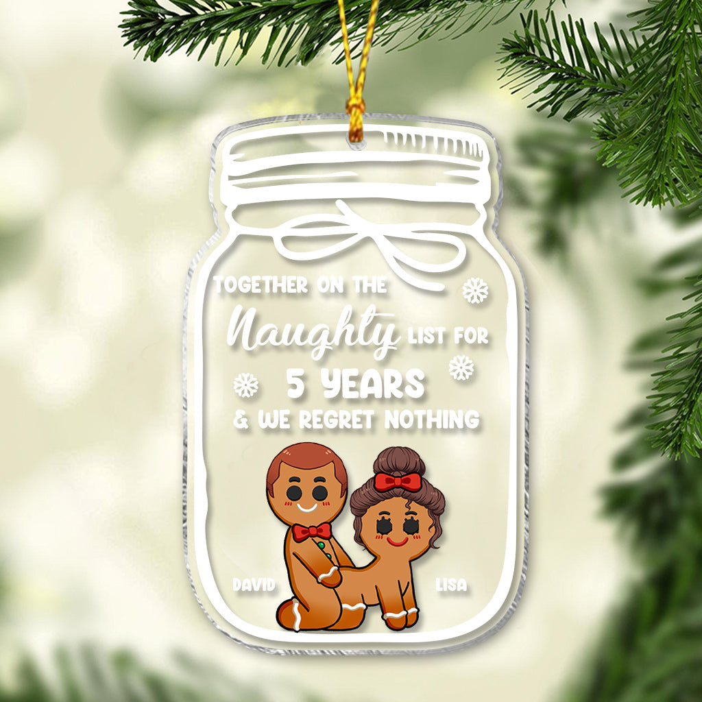 Ensemble sur la liste des vilains depuis des années - Ornement personnalisé pour couple