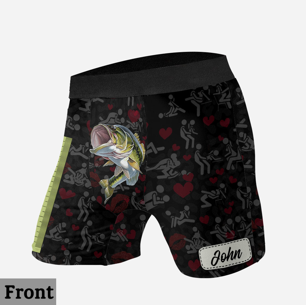 La taille compte - Boxers de pêche personnalisés pour hommes