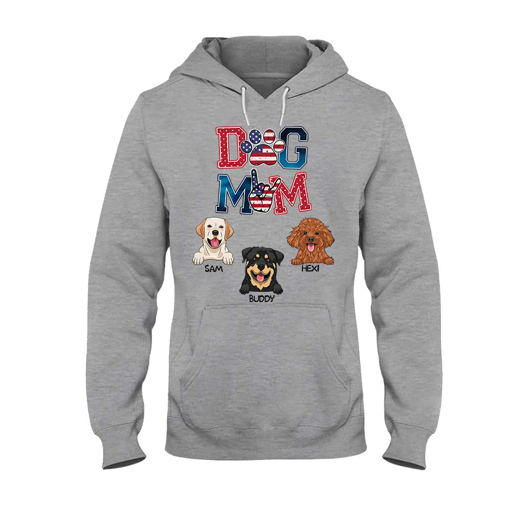 Maman de chien américaine - T-shirt et sweat à capuche personnalisés pour chien