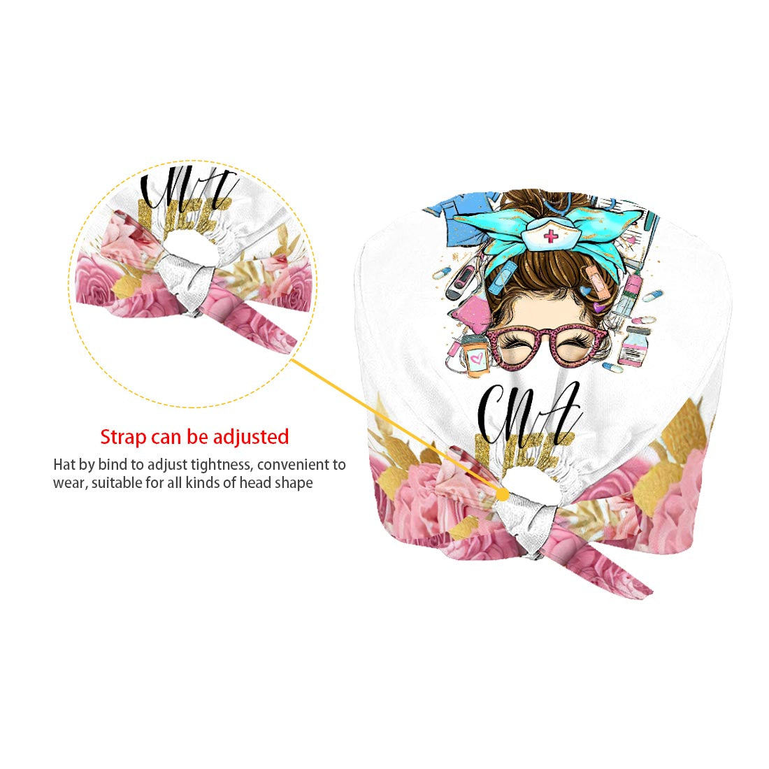 Vie d'infirmière - Bonnet de bloc opératoire personnalisé