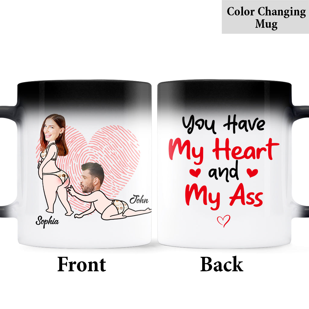 Tu as mon cœur - Mug personnalisé pour couple