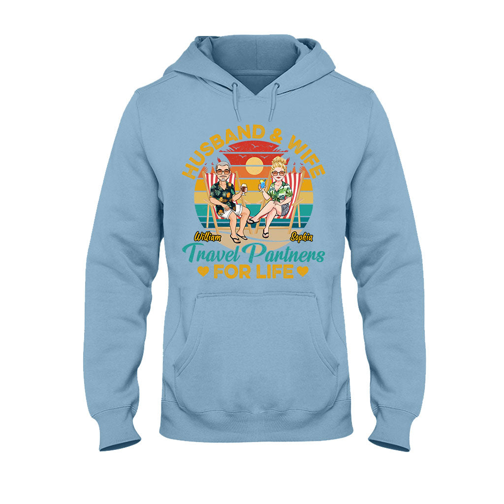 Partenaires de voyage pour la vie - T-shirt et sweat à capuche de voyage personnalisés