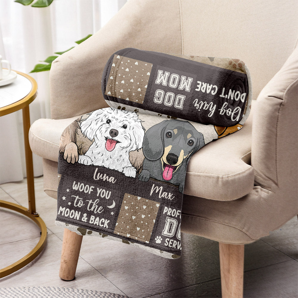 La vie est plus belle avec des chiens - Cadeau pour les amoureux des chiens - Couverture personnalisée