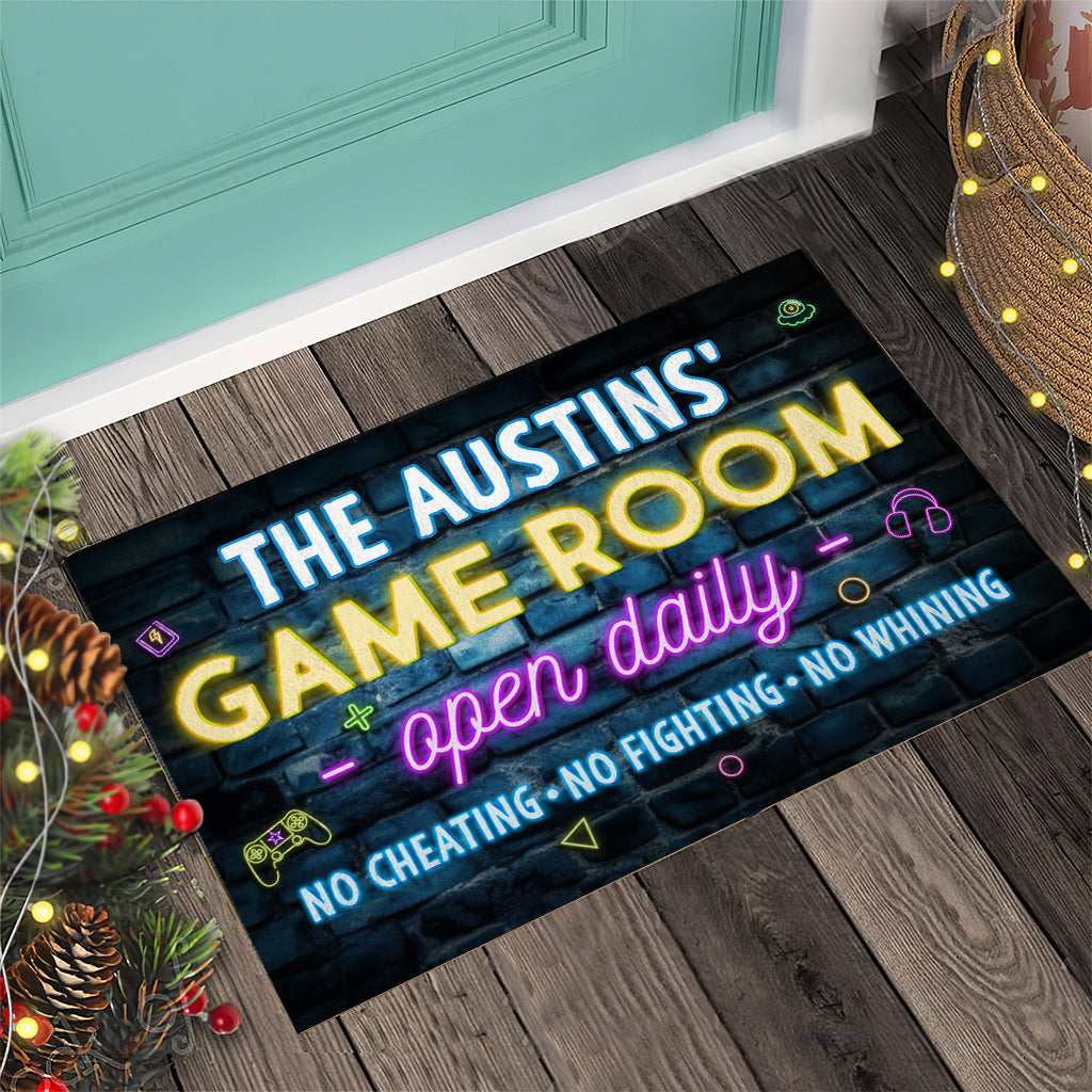 Game Room - Personalized Video Game Doormat