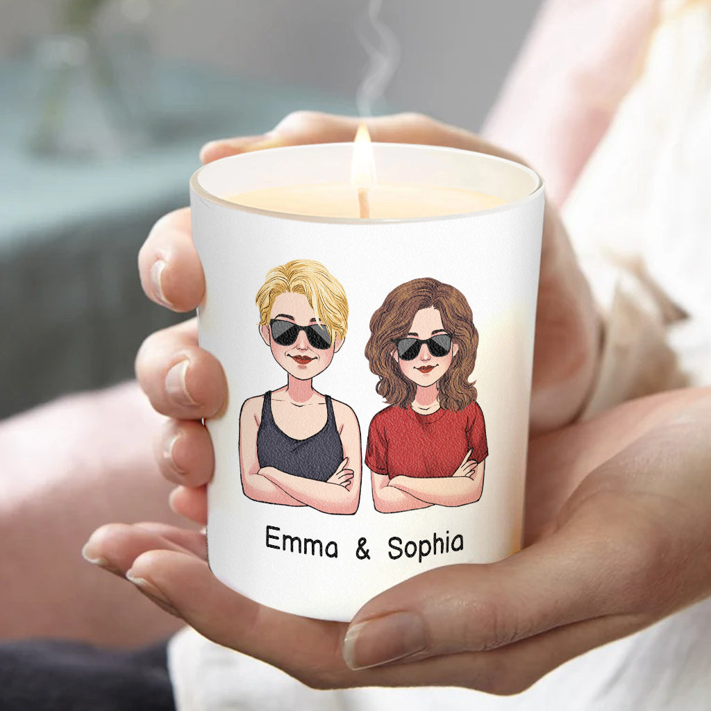 Congrats On - Personalized Sibling Candle With Wooden Lid