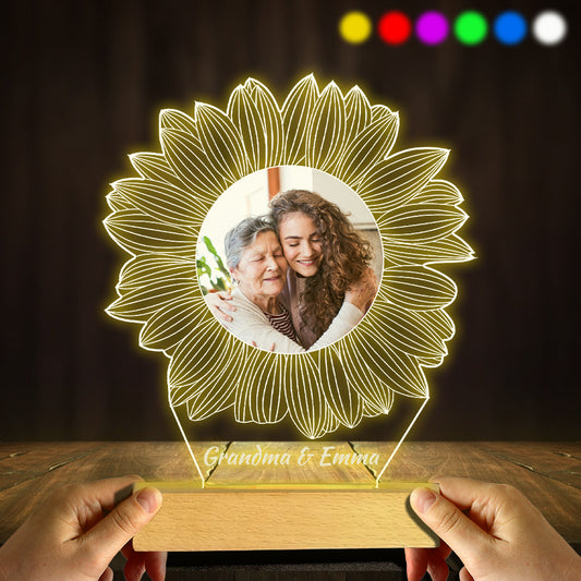 Tu es mon rayon de soleil - Cadeau pour maman, grand-mère, sœur, fille, fils, frère, grand-père, papa, épouse, époux, ami(e) - Plaque lumineuse personnalisée