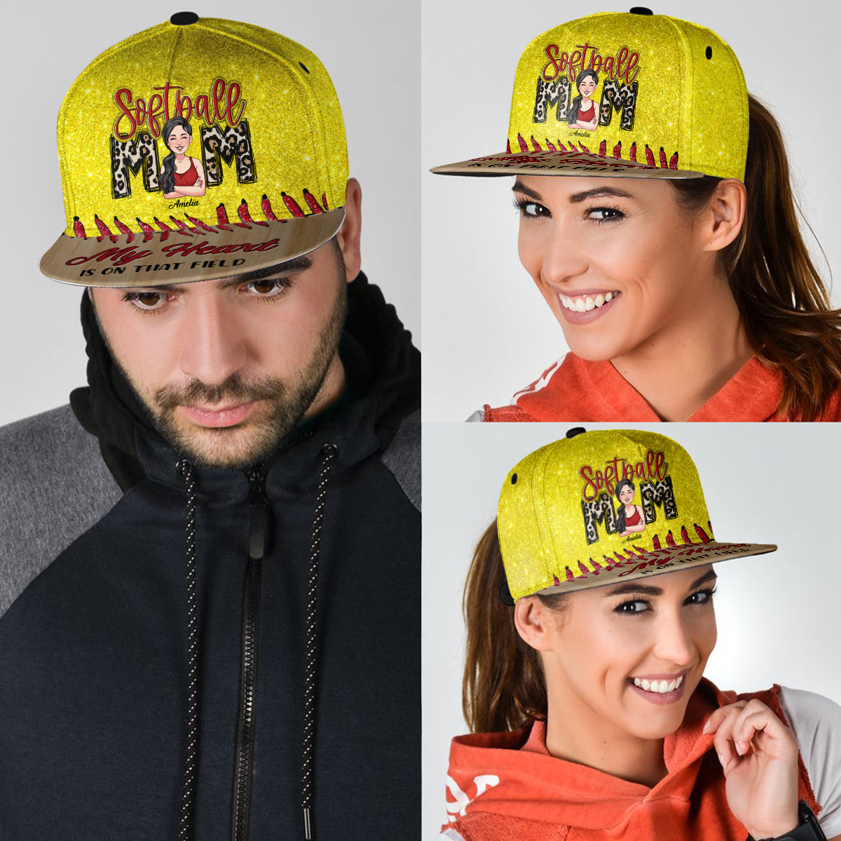 Love Softball - Personalized Softball Snapback