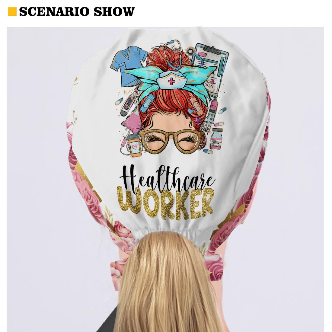 Vie d'infirmière - Bonnet de bloc opératoire personnalisé