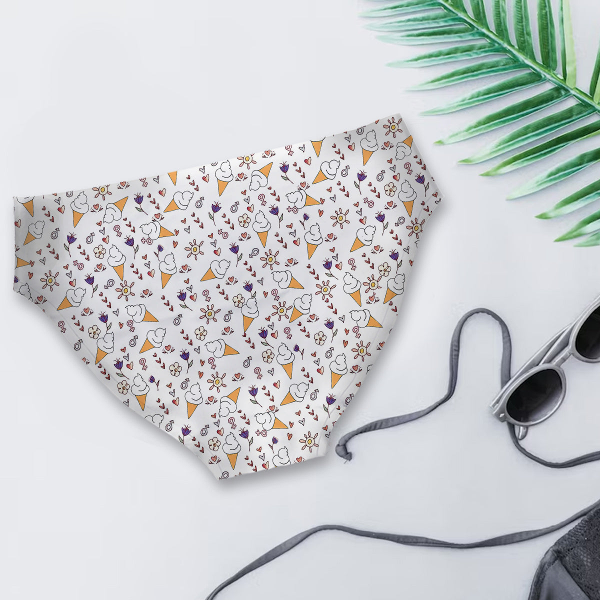 Culottes personnalisées pour couples féminins « Lèche-la jusqu'à la glace »