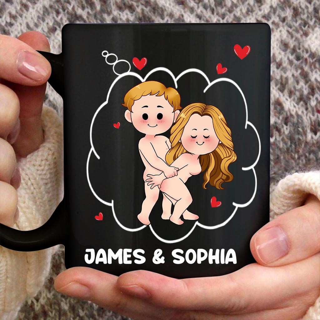 Je t'ai déshabillé trois fois - Mug personnalisé pour couple