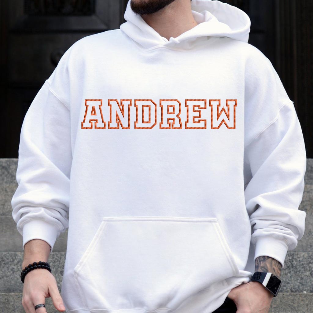 Sweat à capuche brodé personnalisé avec nom - Fils