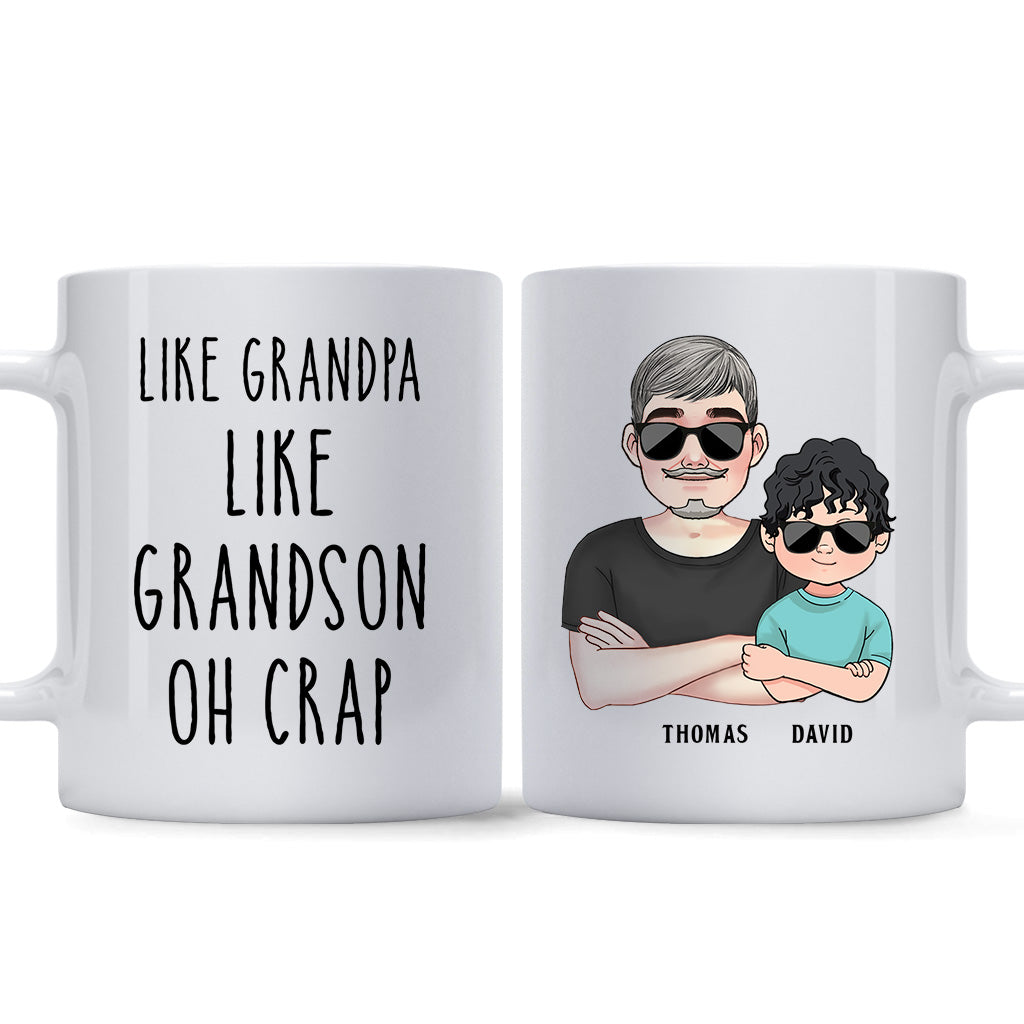 Like Father Like Son - Gift for dad, dad, son - Personalized Mug