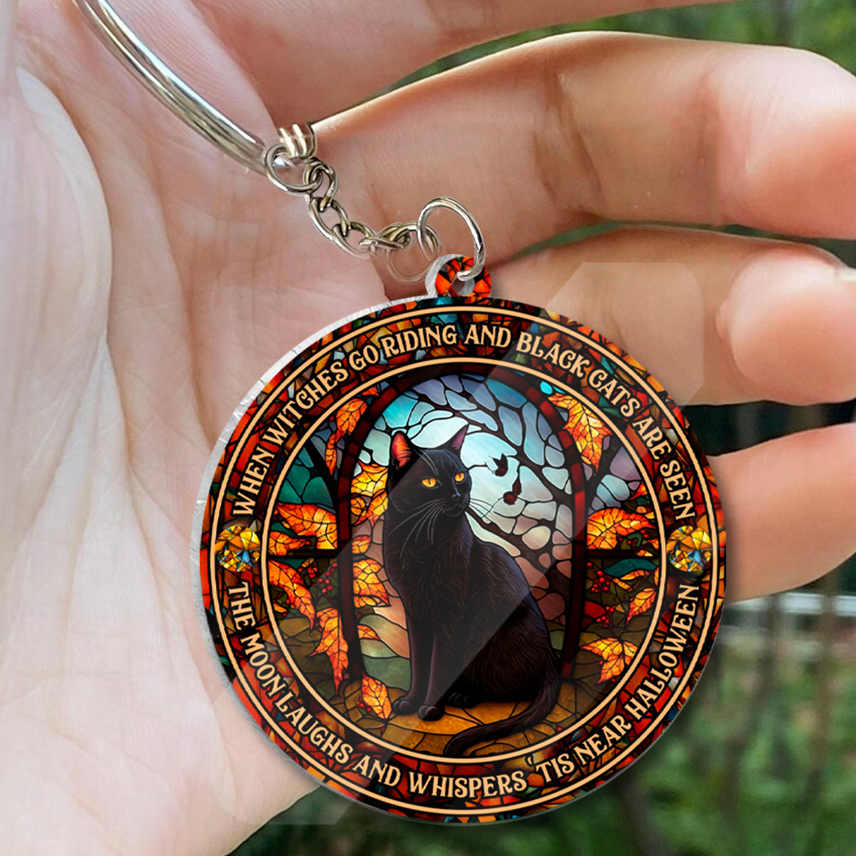 When Witches Go Riding And Black Cats Are Seen Witch - Witch One-sided Keychain