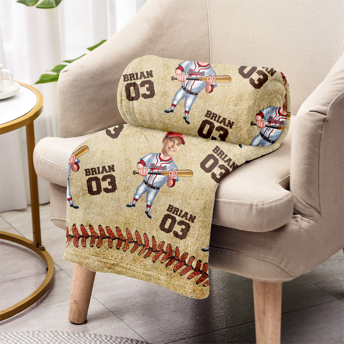 My Baseball Blanket - Personalized Baseball Blanket