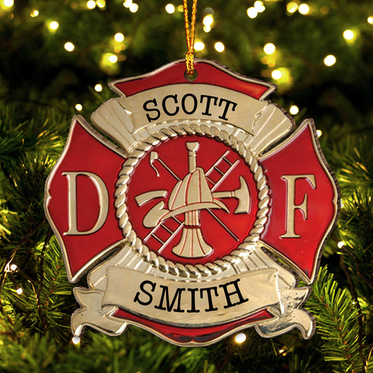Ornement personnalisé pour pompier - Sauvetage de vies