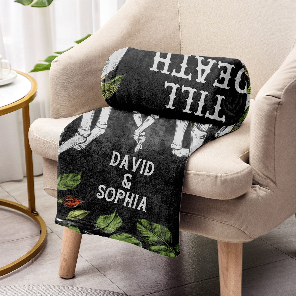 Jusqu'à ce que la mort nous sépare - Couverture personnalisée à tête de mort