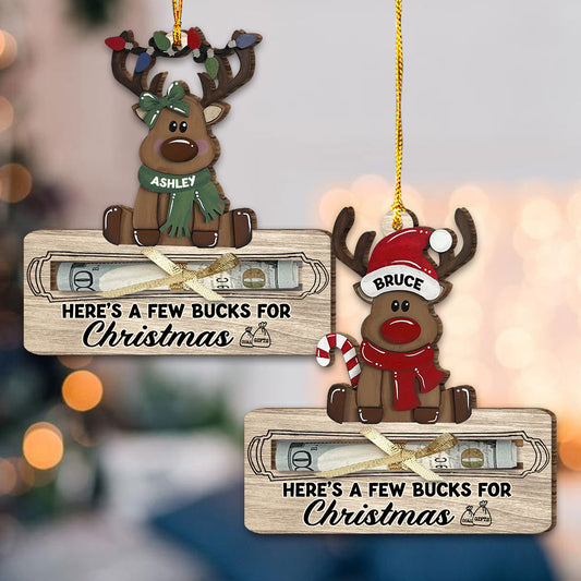Voici quelques dollars pour Noël - Cadeau pour grand-mère, petite-fille, fille - Ornement personnalisé