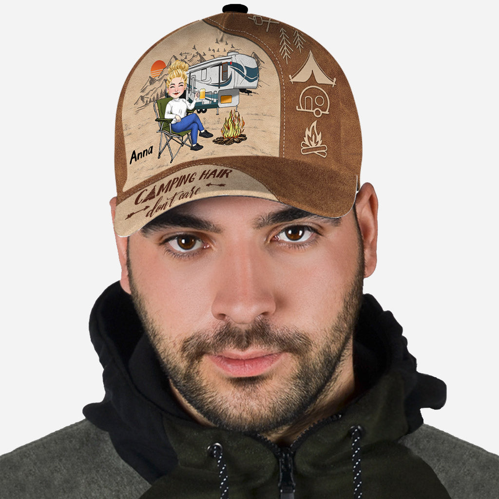 Coiffure de camping, on s'en fiche ! - Casquette de camping classique personnalisée
