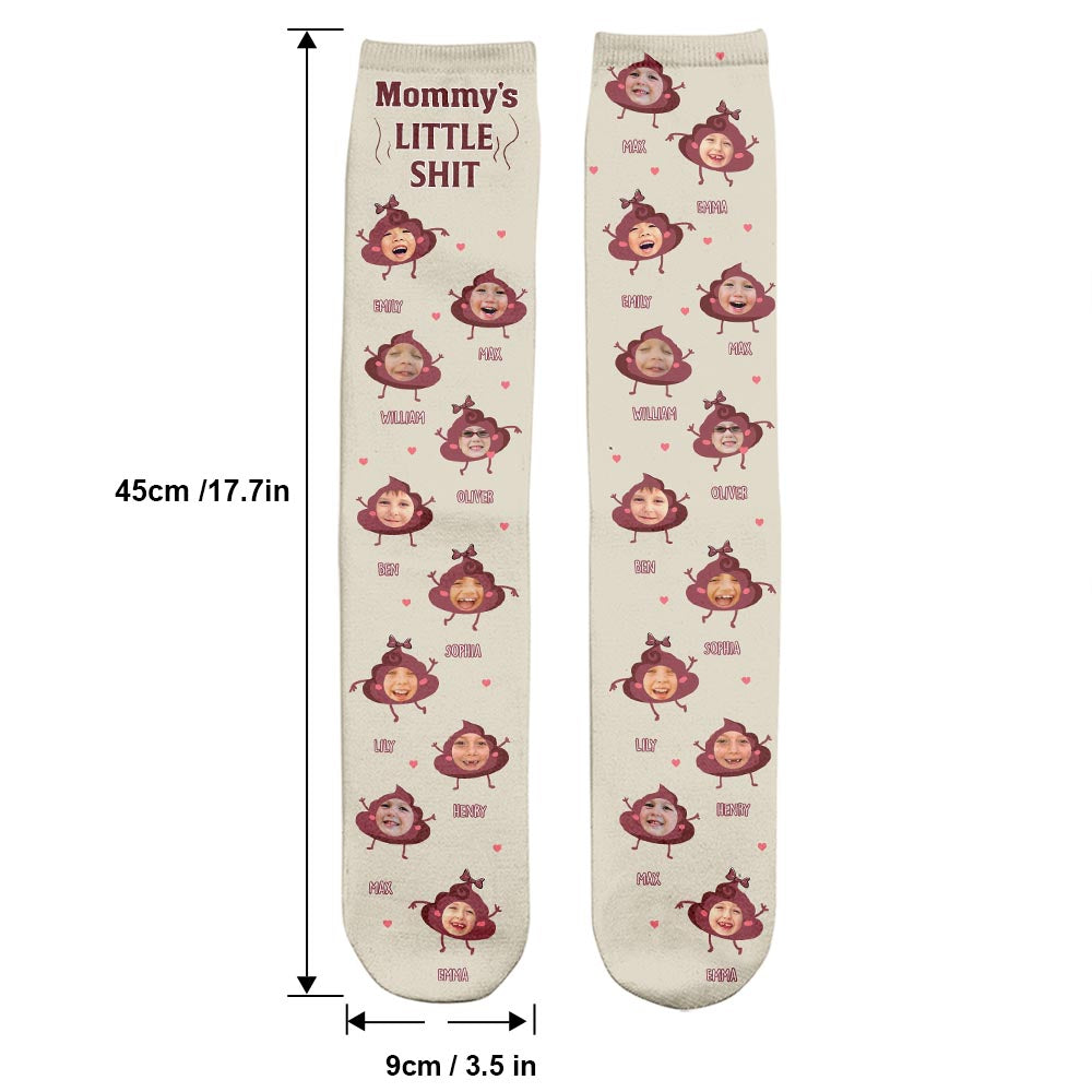Chaussettes personnalisées « Papa Petits cons » - Cadeau pour papa, grand-mère, grand-père, maman, oncle, tante, frère, sœur