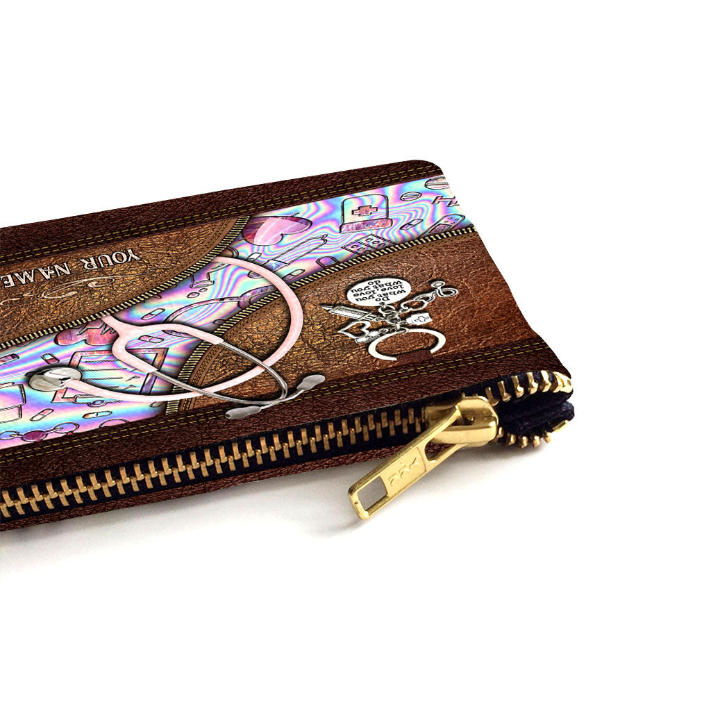 Pink Stethoscope - Personalized Nurse Pouch