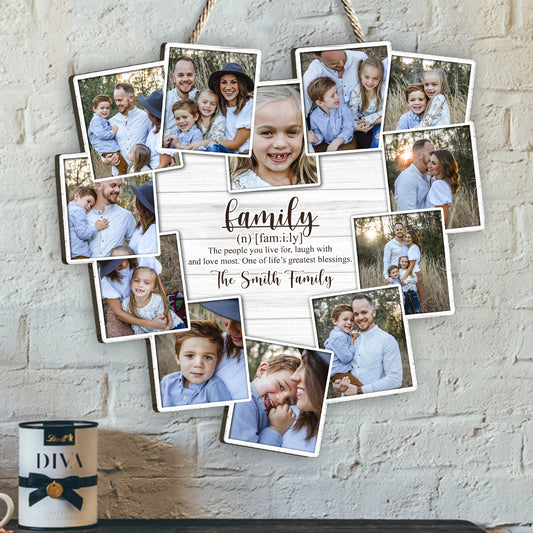 La famille, ceux pour qui vous vivez - Panneau en bois personnalisé « Famille »