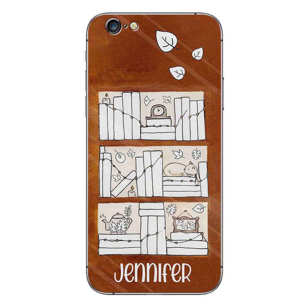 Étui de téléphone personnalisé avec suivi de lecture des quatre saisons - Étui-livre