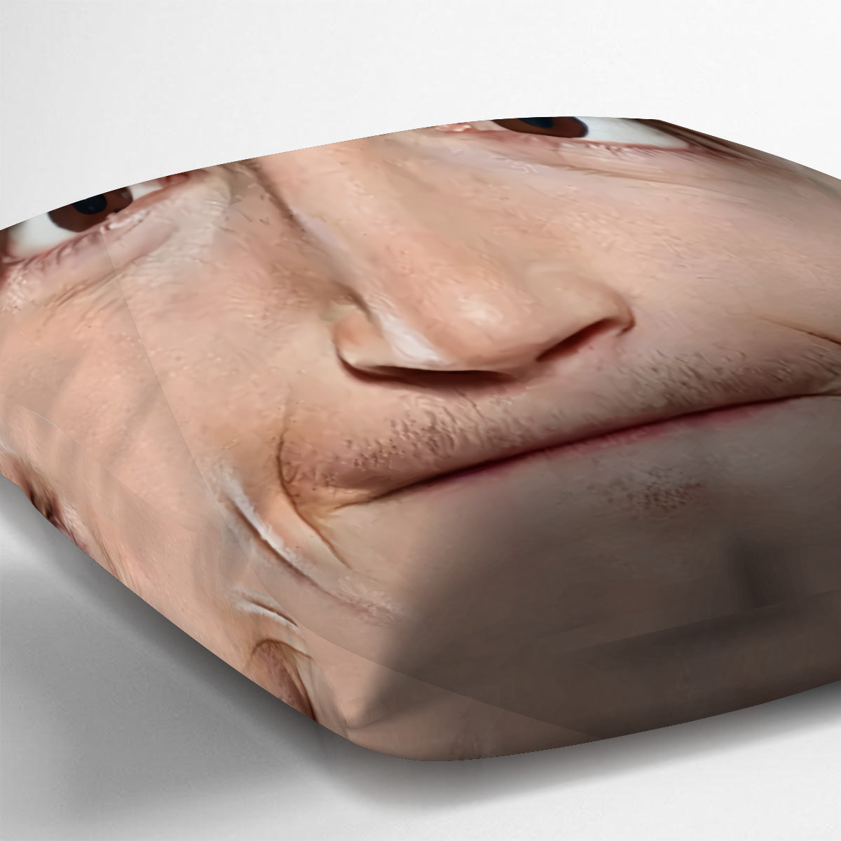 Funny Face Zoom In - Personalized Throw Pillow