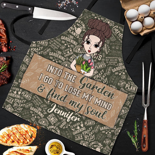 Tablier de jardinage personnalisé « Juste une fille qui aime jardiner »