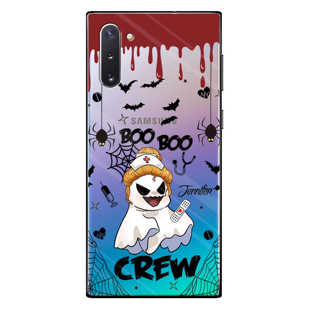 Boo Boo Crew - Étui de téléphone transparent personnalisé pour infirmière