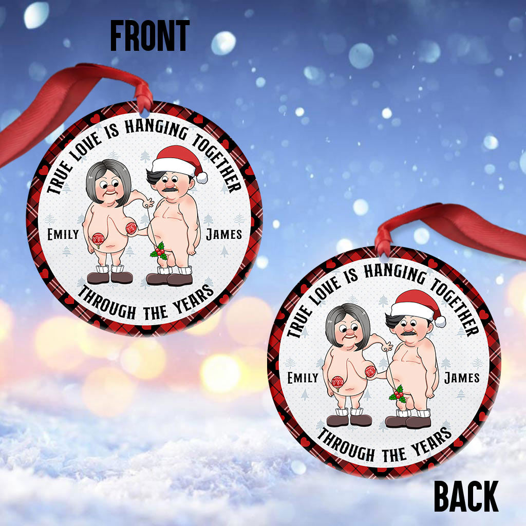 L'amour véritable, unis au fil des années - Ornement personnalisé pour couple