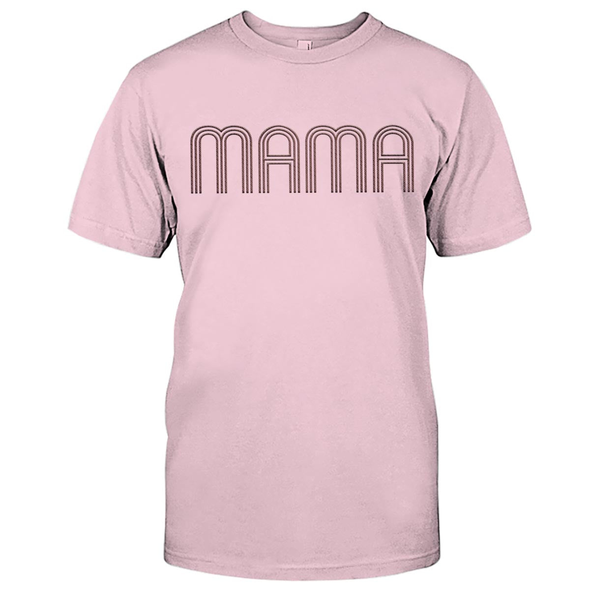 T-shirt brodé personnalisé avec nom pour maman