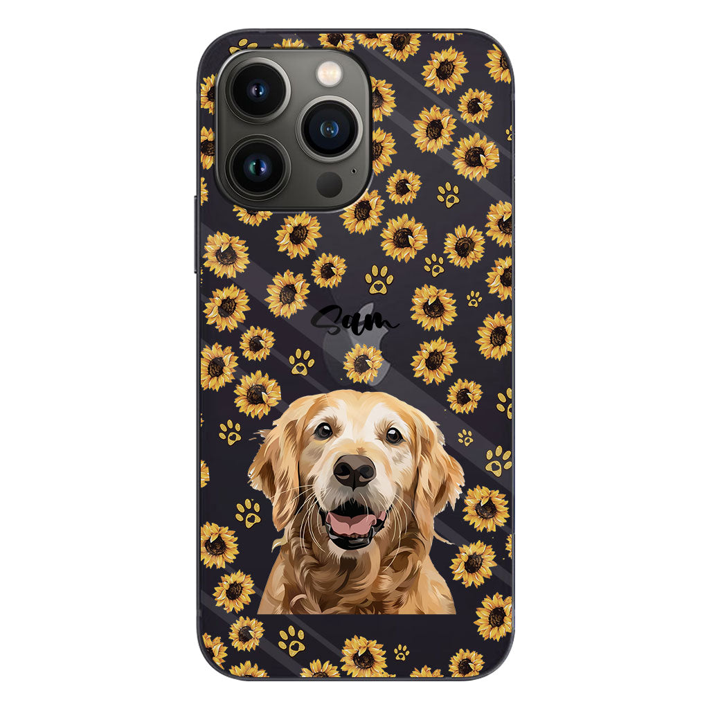 Tu es mon rayon de soleil - Coque de téléphone transparente personnalisée pour chien