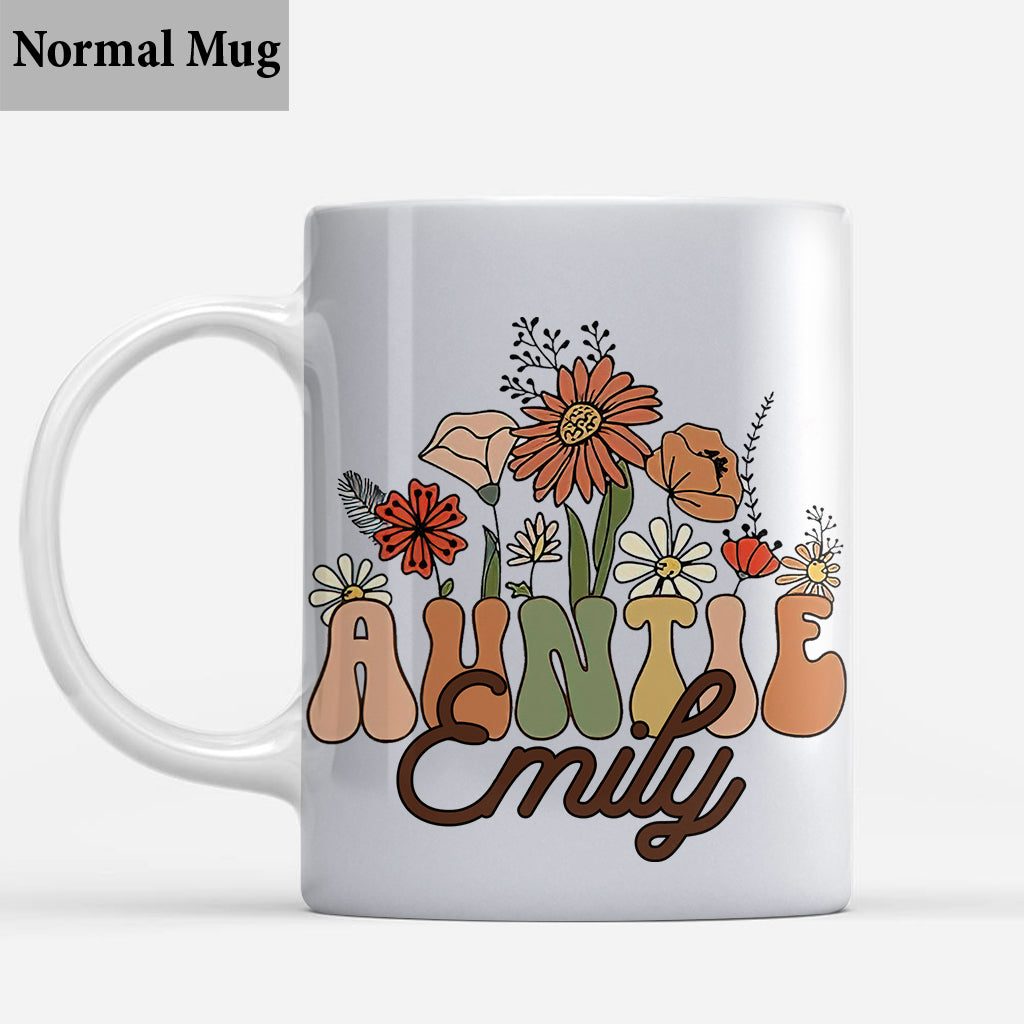 Auntie - Gift for Aunt - Personalized Mug