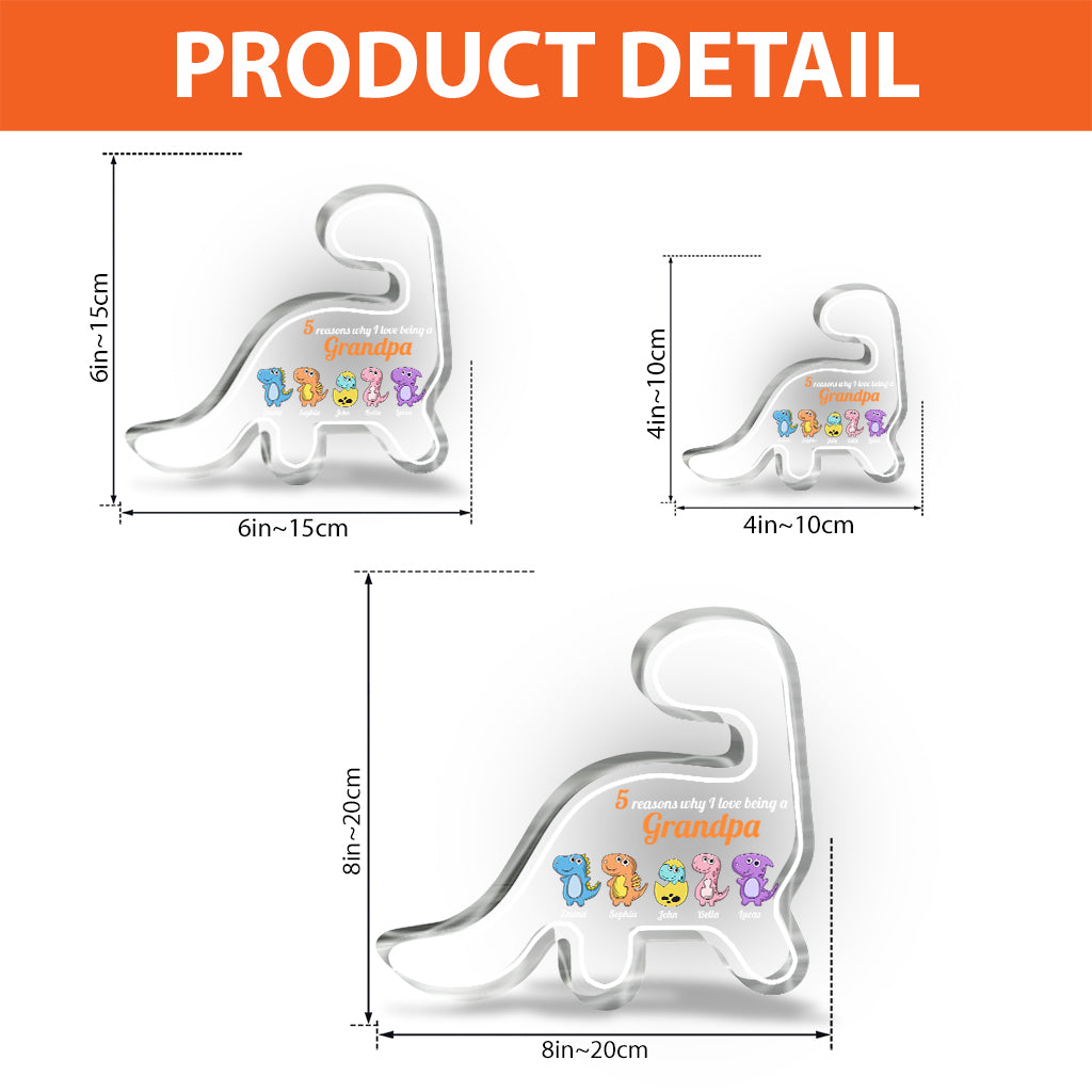 Pourquoi j'aime être mamie ? – Cadeau pour grand-mère, maman, tante, grand-père – Plaque acrylique personnalisée.