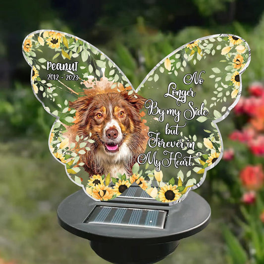 Si l'amour avait pu te sauver - Lampe solaire personnalisée pour jardin pour chien