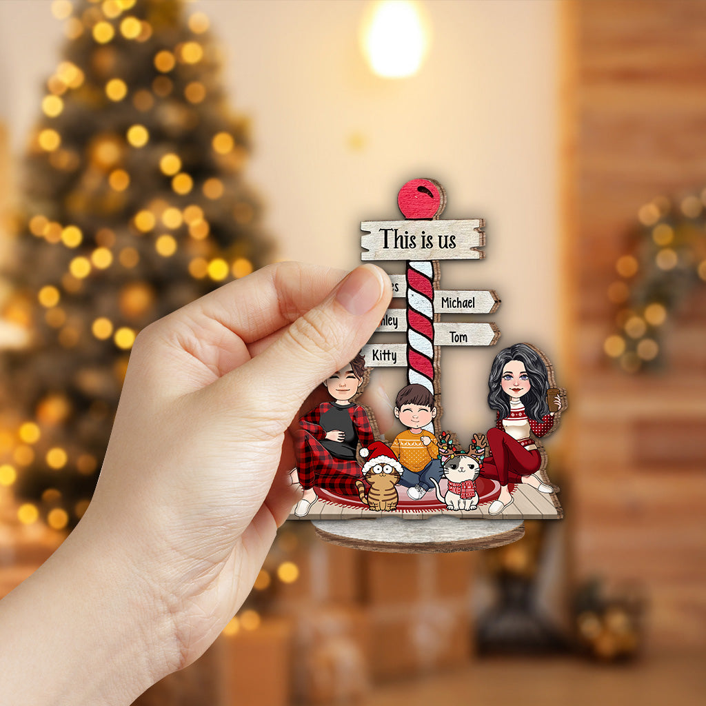 C'est nous - Plaque en bois personnalisée pour toute la famille