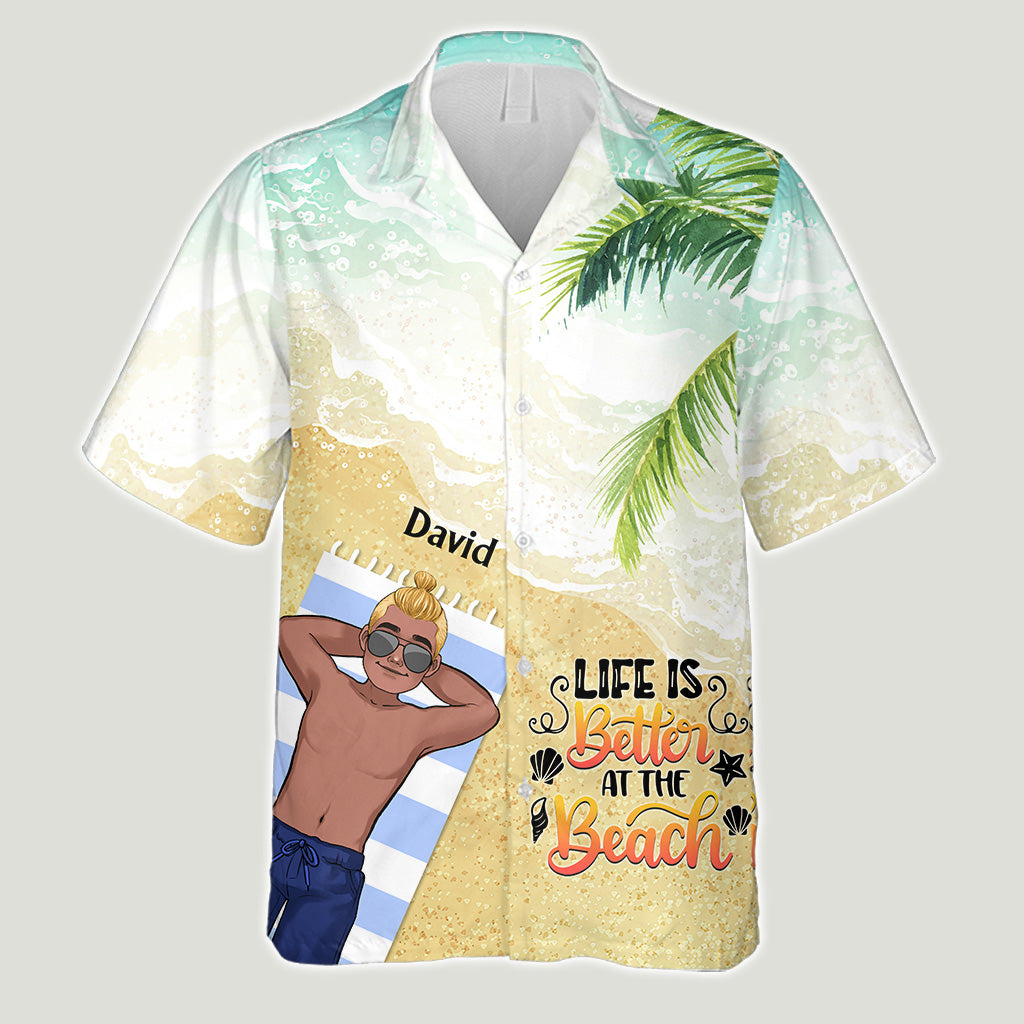 The Beach Is Calling And I Must Go - Sea Lover gift for friend, sister, girlfriend, wife, mom, brother, dad, husband, boyfriend - Personalized Hawaiian Shirt