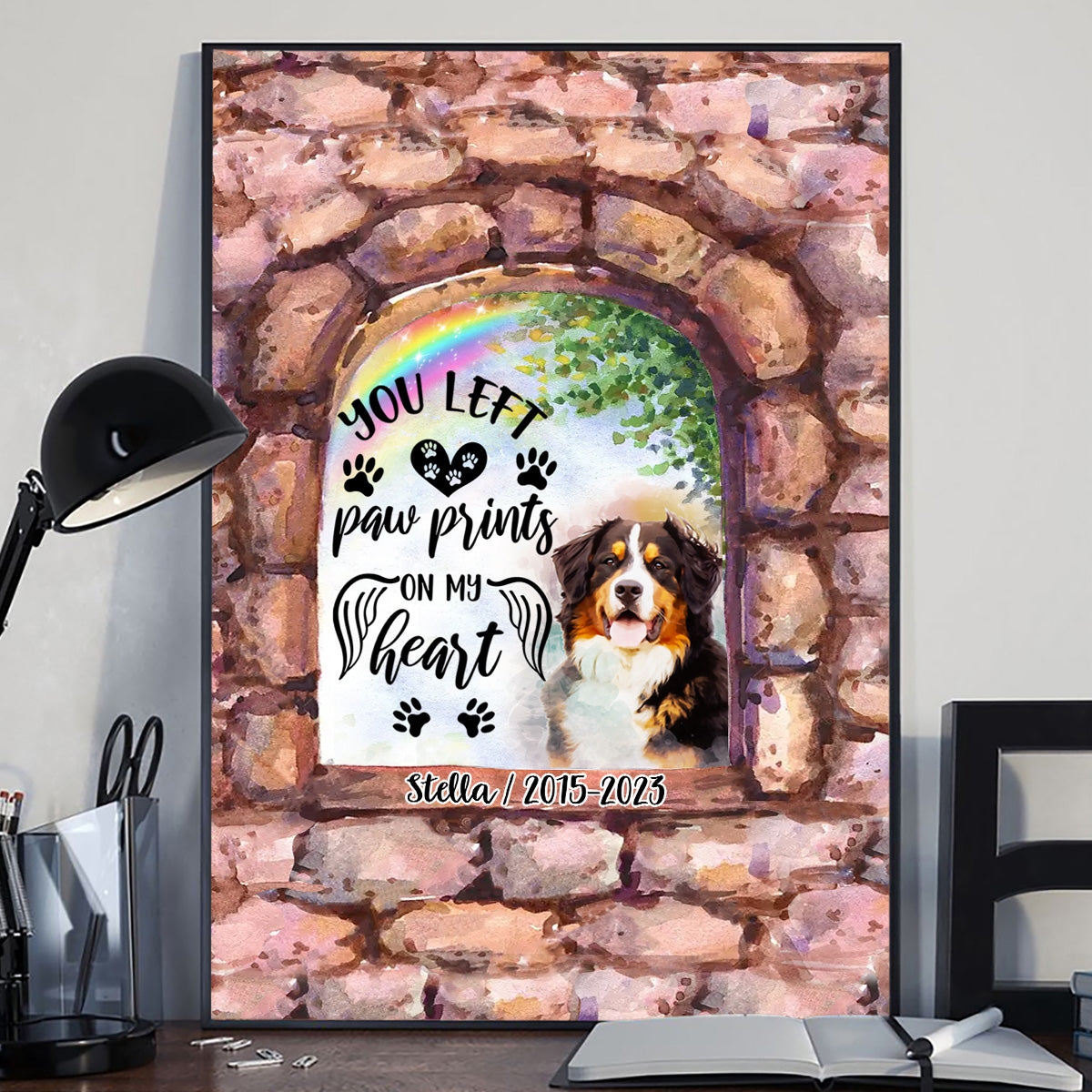 Plus à mes côtés - Toile et affiche personnalisées pour chien