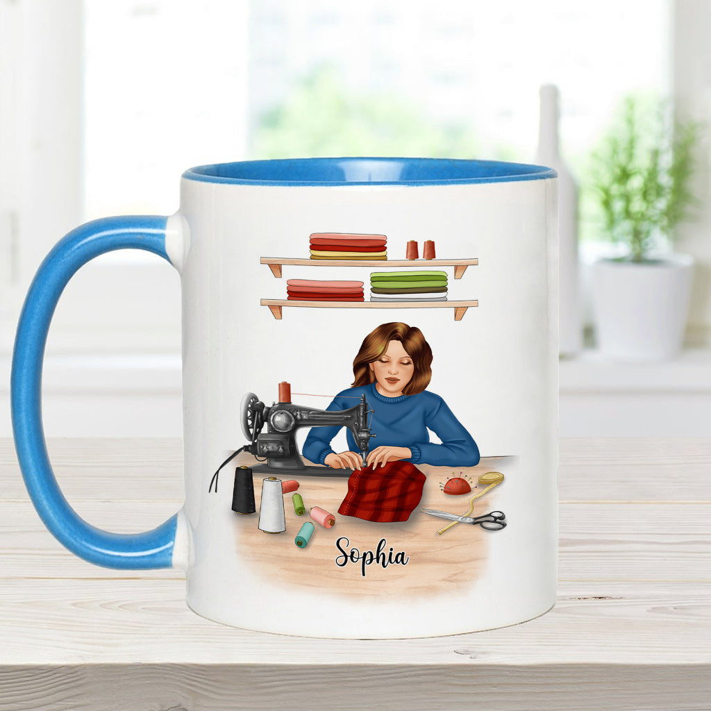Mon espace couture - Mug personnalisé pour la couture