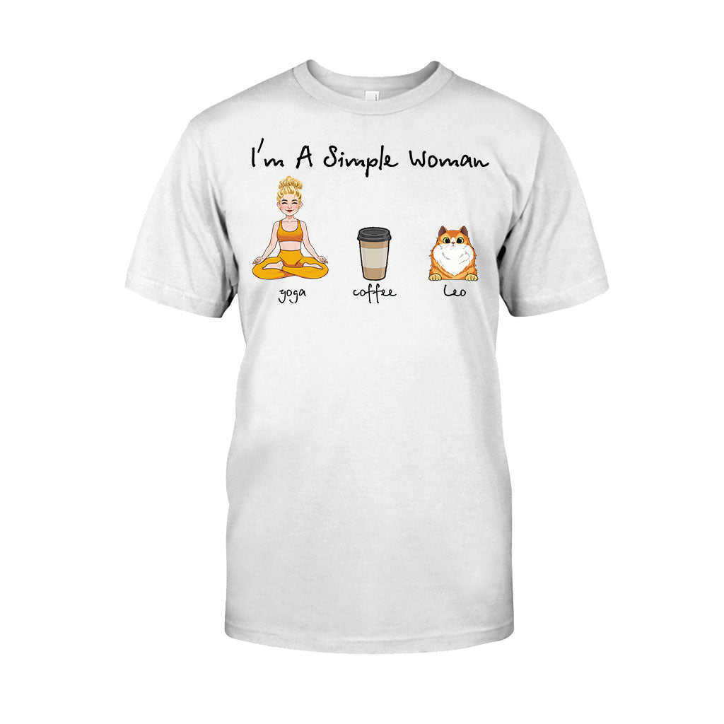 Je suis une femme simple - T-shirt et sweat à capuche de yoga personnalisés