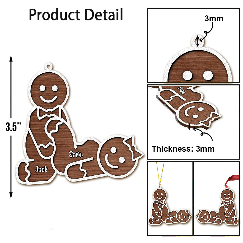 Funny Couple - Personalized Couple Ornament