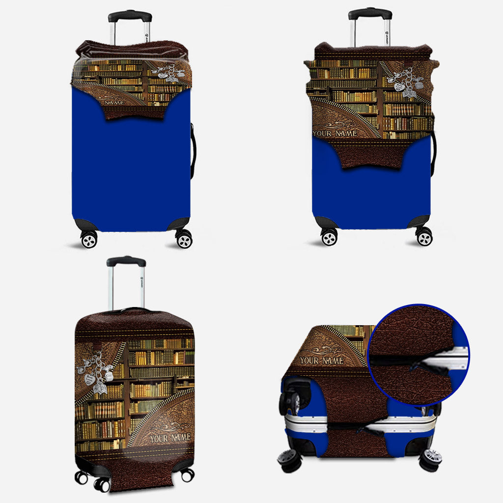 Bibliothèque - Housse de bagage personnalisée pour bibliothécaire