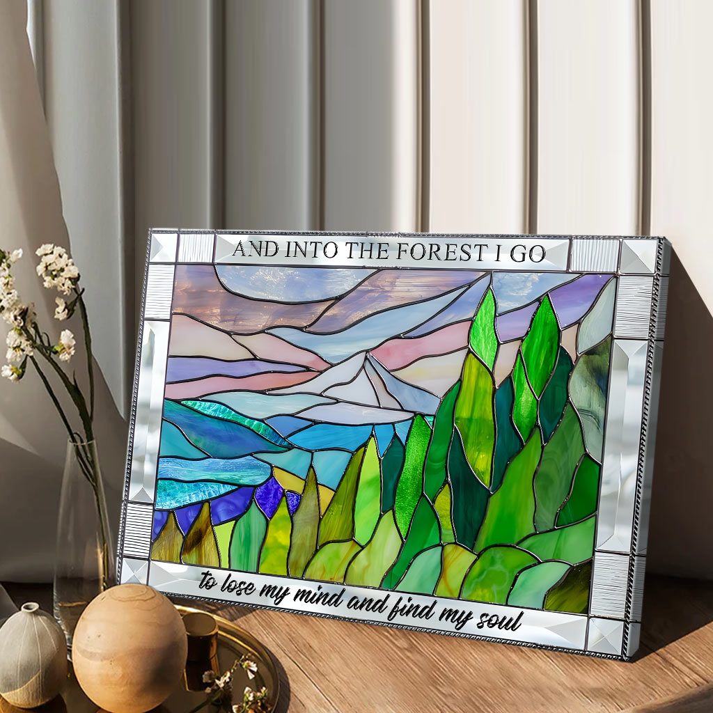 Et dans la forêt je pars en randonnée Toile et affiche