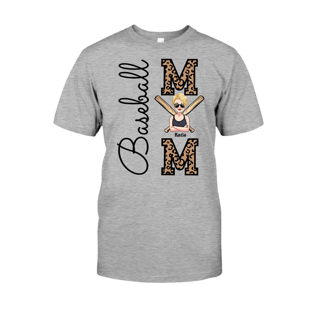 Maman de joueur de baseball - T-shirt et sweat à capuche personnalisés sur le thème du baseball