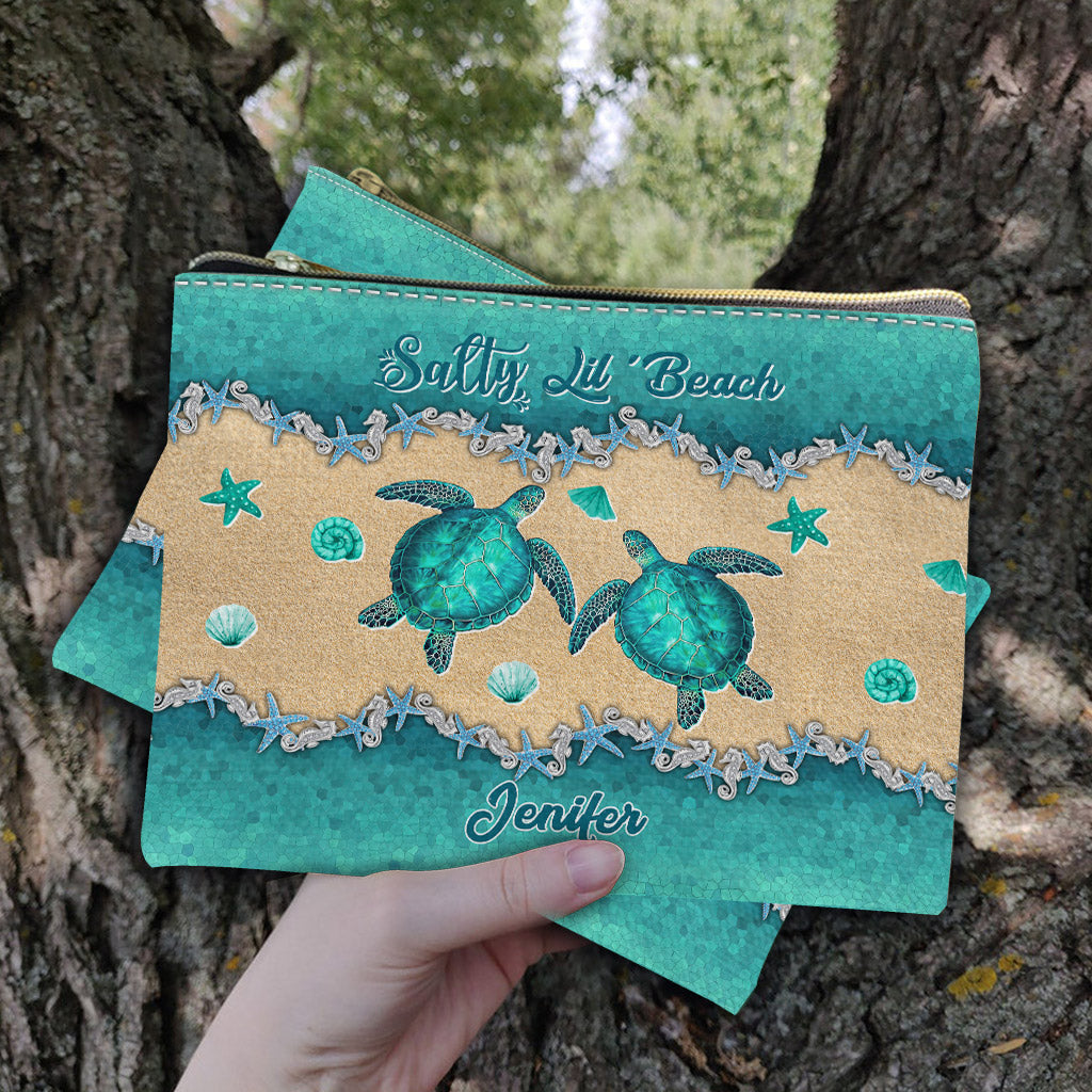 Salty Lil' Beach - Pochette tortue personnalisée