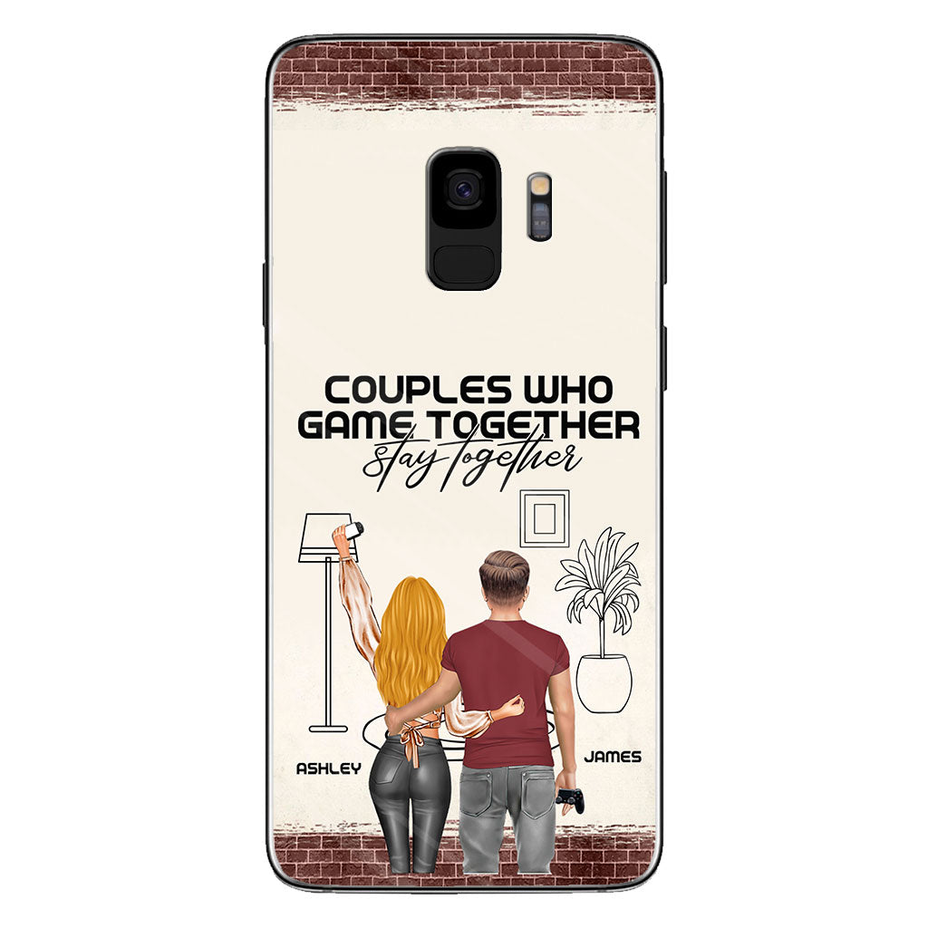 Les couples qui jouent ensemble restent ensemble - Coque de téléphone personnalisée pour jeux vidéo