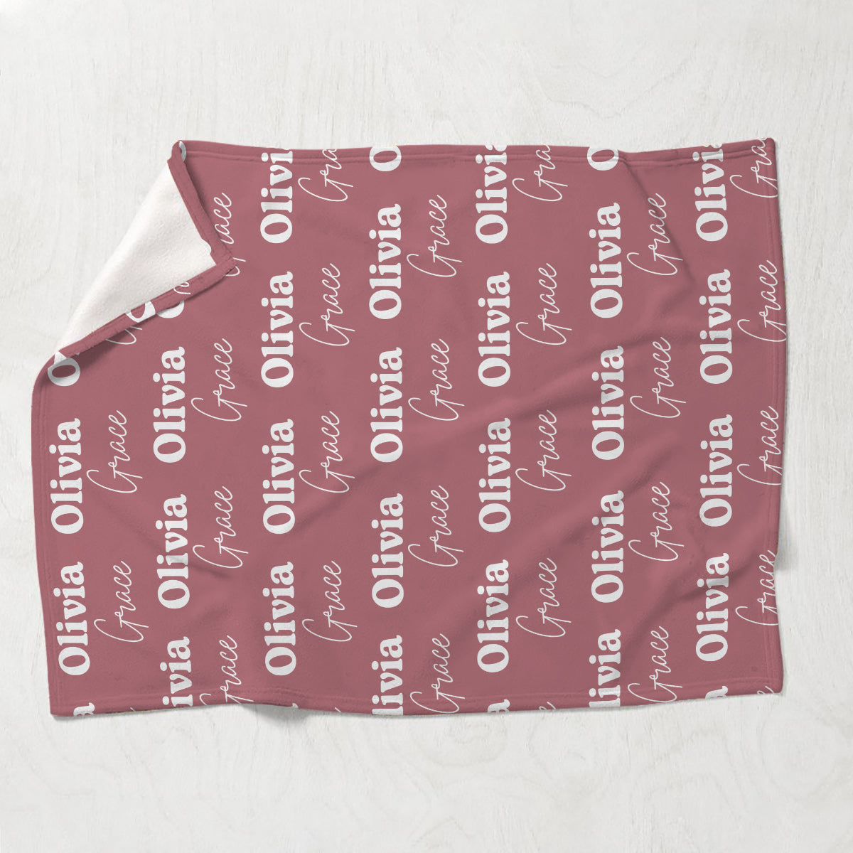Couverture personnalisée pour belle-mère - Motif avec nom